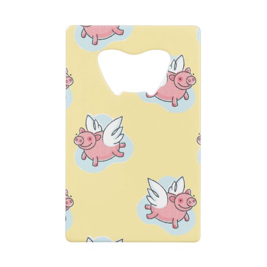 2019年新年中国ののエンジェルピッグボトルO クレジットカード栓抜き (正面)