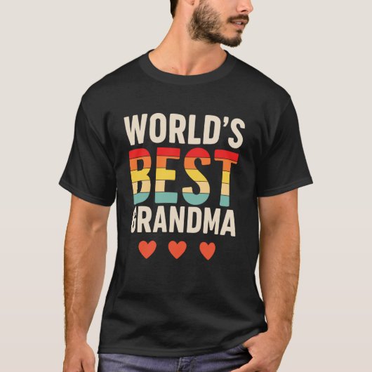 2019年最高の祖母 レトロ ヴィンテージ Tシャツ (正面)