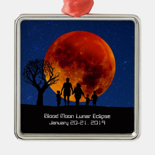 2019年月食 メタルオーナメント (正面)