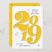 2019年正月のはっきりした応援 シーズンカード (正面/裏面)