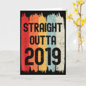 2019年生まれのレトロおもしろ 誕生日おめでとう すばらしい カード (黄色い花)