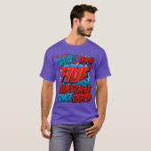 2019年生まれの5歳 お誕生日おめでとう コミック風 Tシャツ (正面フル)