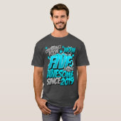 2019年生まれの5歳 お誕生日おめでとう コミック風 Tシャツ (正面フル)