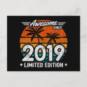 2019年生まれ限定復刻版かっこいい2019年から ポストカード (正面)