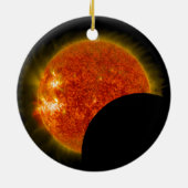 2019年皆既食太陽の セラミックオーナメント (裏面)