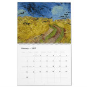 2019年絵画コレクション カレンダー (2月 2027)