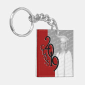 2019年赤卒業写真 キーホルダー (正面左)