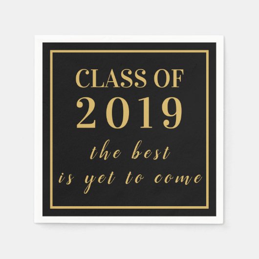2019年高校懇親会卒業生 スタンダードカクテルナプキン (正面)