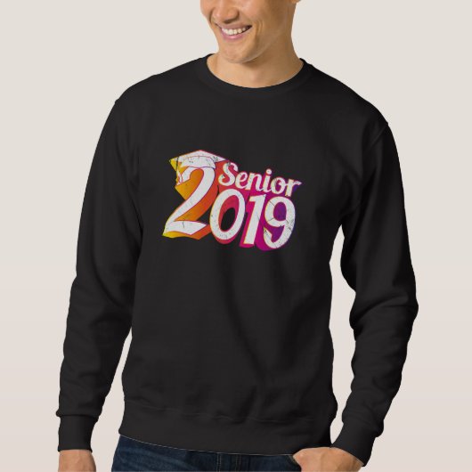 2019年高等学校卒業グラフィック スウェットシャツ (正面)