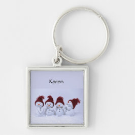 2019年10月21日（月）9:0雪だるま4部構成 キーホルダー