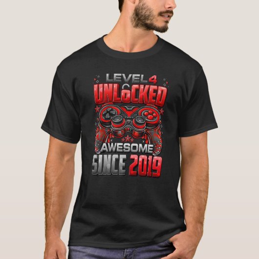 2019年4回目素晴らしの誕生日からレベル4のロック解除G Tシャツ (正面)