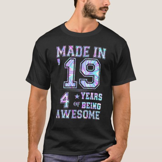 2019年4歳生まれ女 Tシャツ (正面)
