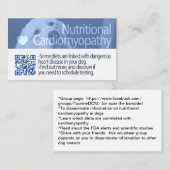 2019年5月のイヌ栄養性心筋症アップデート 名刺 (正面/裏面)