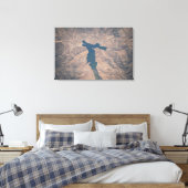 2019年7月4日 – カリフォルニアのイザベラ湖。 キャンバスプリント (インサイチュ (寝室))