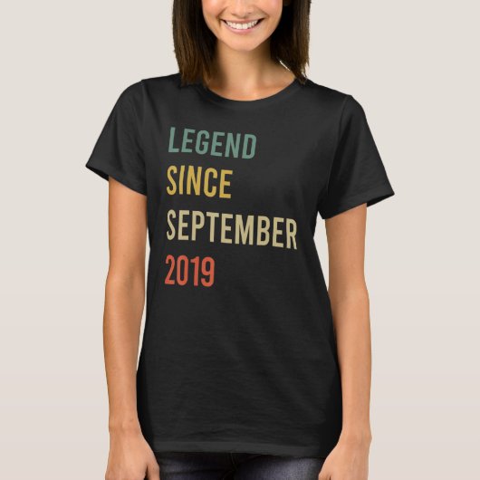 2019年9月3日誕生3歳 Tシャツ (正面)