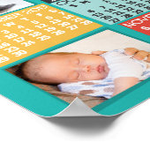 2019年 月別 カレンダー 現代の写真コラージュ ポスター (角)