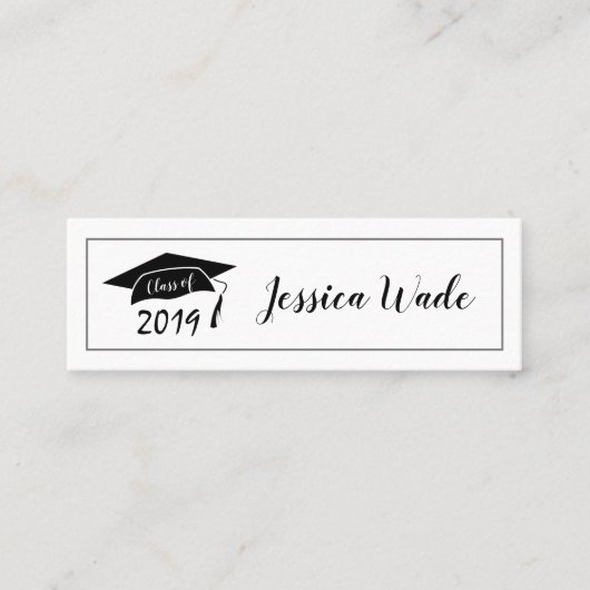 2019年Capの卒業名刺クラス スキニー名刺 (正面)