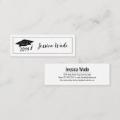 2019年Capの卒業名刺クラス スキニー名刺 (正面/裏面)