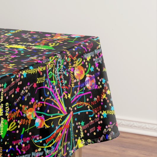 2019年Tableloth Happy New テーブルクロス (インサイチュ)
