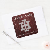 2019時間コードステッカー スクエアシール (封筒)