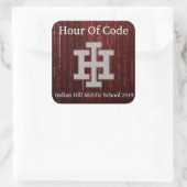 2019時間コードステッカー スクエアシール (バッグ)