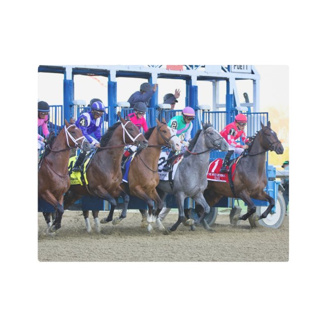 2019本の木製の記念物の棒 メタルプリント (正面)