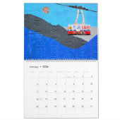 2019枚のデザインのターンパイクのナンバープレートのカレンダー カレンダー (1月 2026)