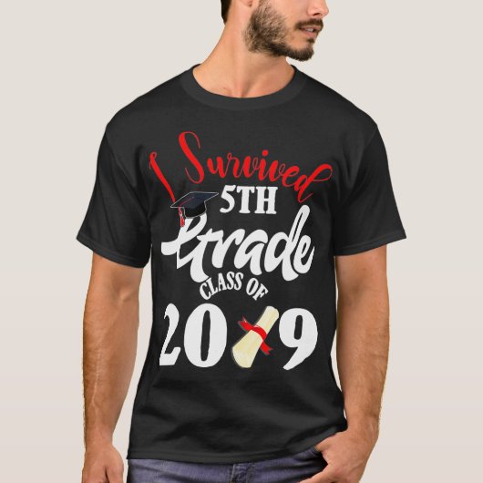 2019生き延び年の5年生ギフト Tシャツ (正面)