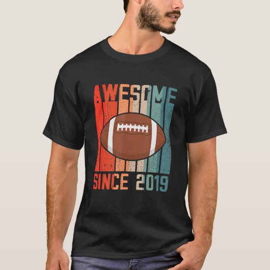 2019素晴らし年から3誕生日3歳のフットバル Tシャツ (正面)