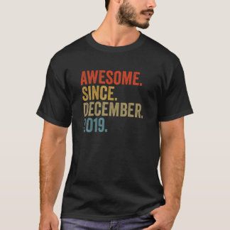 2019素晴らし年12月3日誕生日ヴィンテージRから Tシャツ