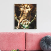 2019素晴らし.赤い竜と海の獣 キャンバスプリント (インサイチュ (リビング))