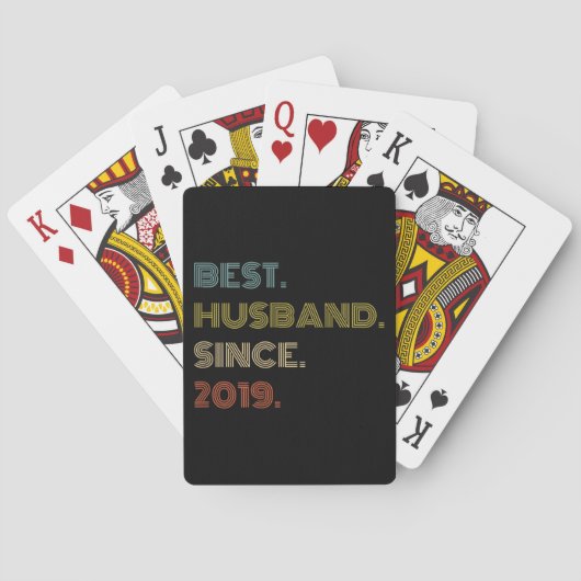 2019結婚年から最高のの結婚記念日 トランプ (裏面)