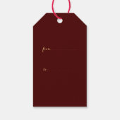 2019絵画年中国のの竹のフレーム豚の年ギフトT ギフトタグ (裏面)