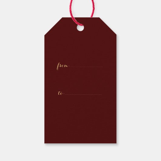 2019絵画年中国のの竹のフレーム豚の年ギフトT ギフトタグ (裏面)