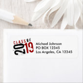 2019芸術的年の赤・黒・白クラス ラベル (インサイチュ)