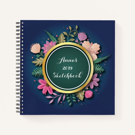 2019 パーソナライズされたSketchbook ノートブック (正面)