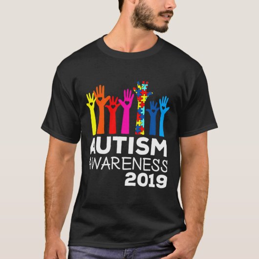 2019 Autism Awareness True Colors Tシャツ (正面)