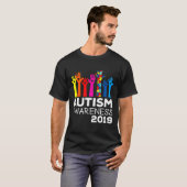 2019 Autism Awareness True Colors Tシャツ (正面フル)