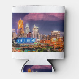 2019 Cincinnati Ohio Night Skyline 缶クーラー