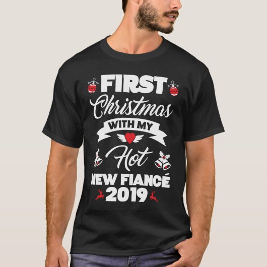 2019 Couple Idea First Christmas With My Hot New F Tシャツ (正面)