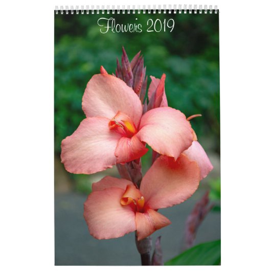 2019 Flowers Wall Calendar by Lisa Blake カレンダー (カバー)