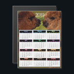 2019 Funny Alpacas Mini Calendar マグネット招待状<br><div class="desc">2019 Funny Alpacas Mini Calendar magnet.</div>