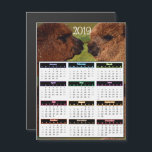 2019 Funny Alpacas Mini Calendar マグネット招待状<br><div class="desc">2019 Funny Alpacas Mini Calendar magnet.</div>