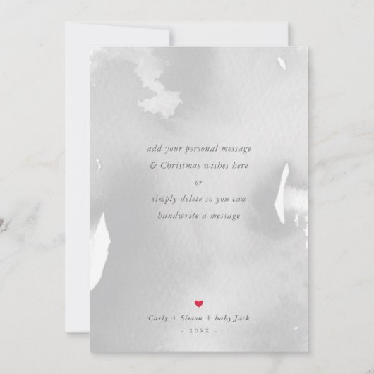 2019 HOLIDAY PHOTOミニマルメリーリスト 案内状 (裏面)