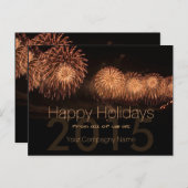 2019 Holidaysカスタマイズ可能はがき企業の シーズンポストカード (正面/裏面)