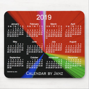 2019 Janzのマウスパッドによる第一次ポイントカレンダー マウスパッド