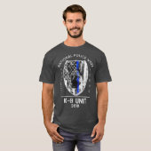2019 National Police Week K9 Unit Thin Blue Line Tシャツ (正面フル)