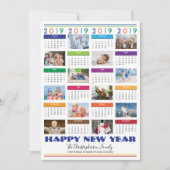 2019 Photo Collage HAPPY NEW YEAR Holiday (正面)