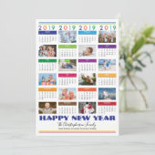 2019 Photo Collage HAPPY NEW YEAR Holiday (スタンド正面)