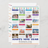 2019 Photo Collage HAPPY NEW YEAR Holiday (正面/裏面)